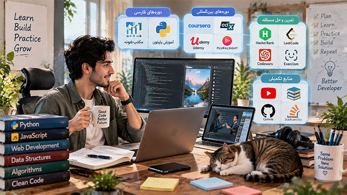 منابع یادگیری کدنویسی 