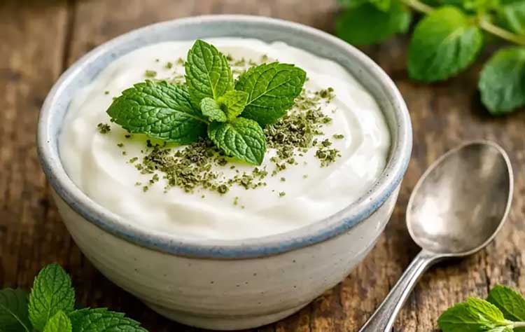 آشپزی ماست و نعنا