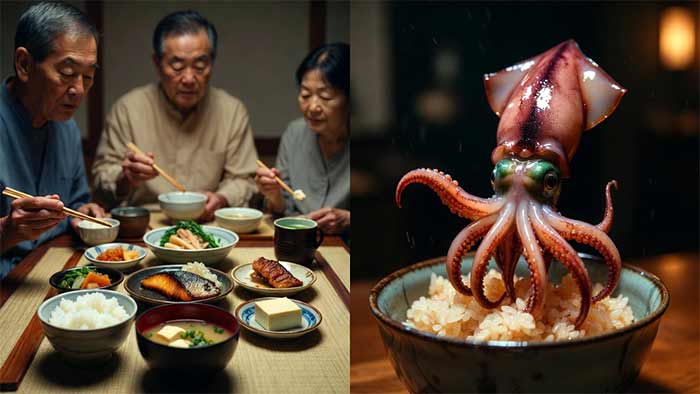 آشپزی عادات غذایی مردم ژاپن+ 11 عجیب ترین غذاهای زنده، چندش ژاپنی