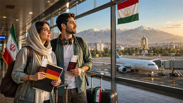 سفر به تاجیکستان برای آزمون زبان آلمانی 
