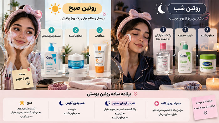 روتین شب و روز 